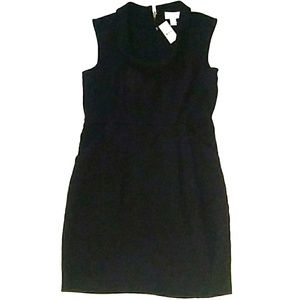 🆕 NWT LOFT Fitted Sleeveless Dress w/Collar& Pkts